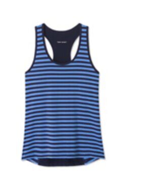 Tory Sport PERFORMANCE MESH-BACK TANK Tory Navy Classic Stripe Size: XL